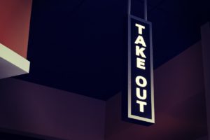 Take Out Signage